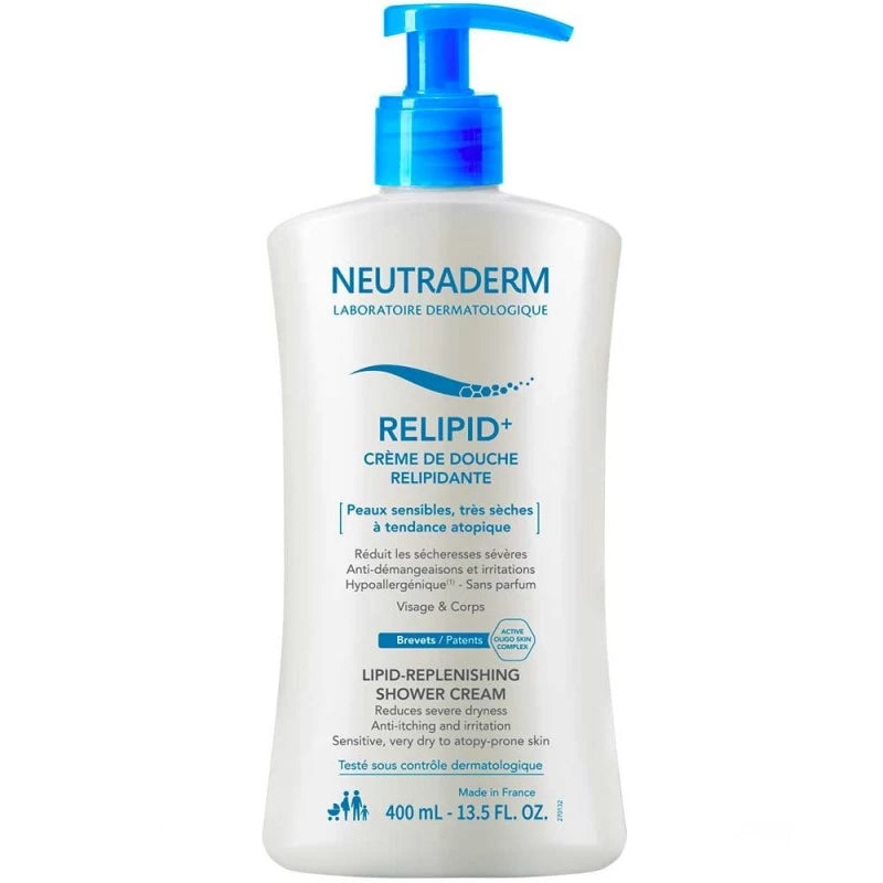 NEUTRADERM RELIPID CREME DE DOUCHE VISAGE ET CORPS 400ML