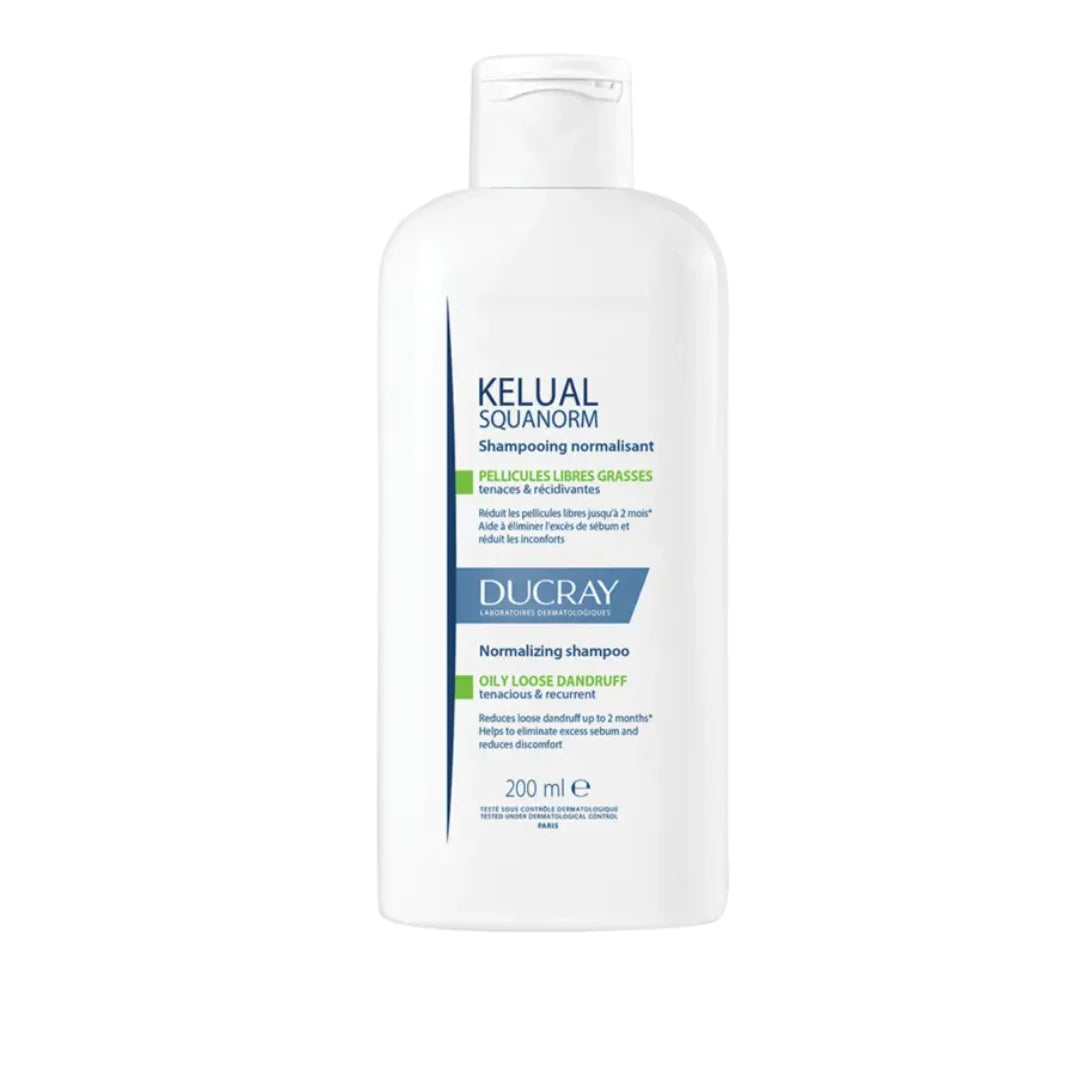 Ducray Kelual Squanorm Shampooing Normalisant Pellicules Grasse 200ml