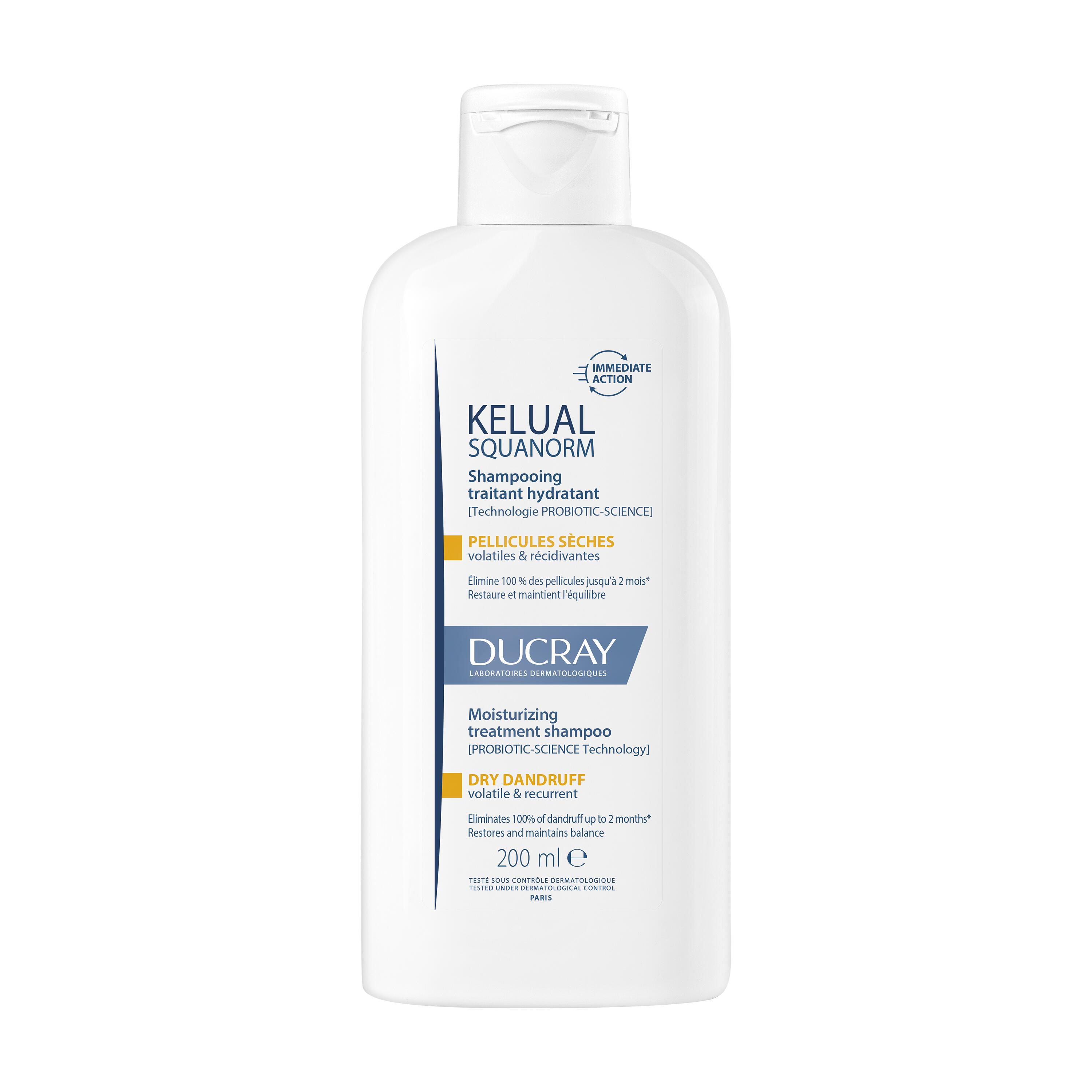 Ducray Kelual Squanorm Shampoing Traitant Pellicules Seches 200ml