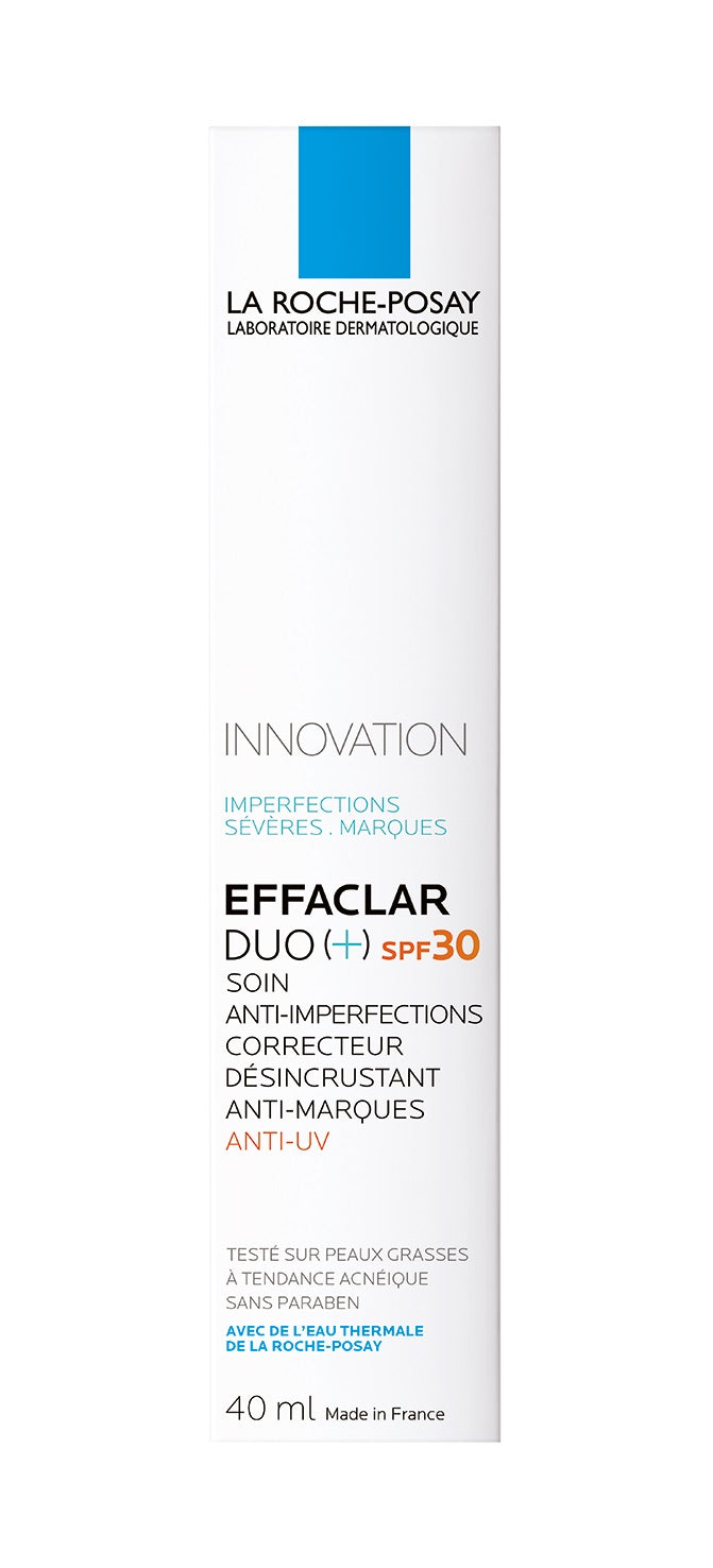 La Roche-Posay Effaclar Duo+ Soin Anti-Imperfections SPF30 | Peau Grasse Acnéique | 40ml
