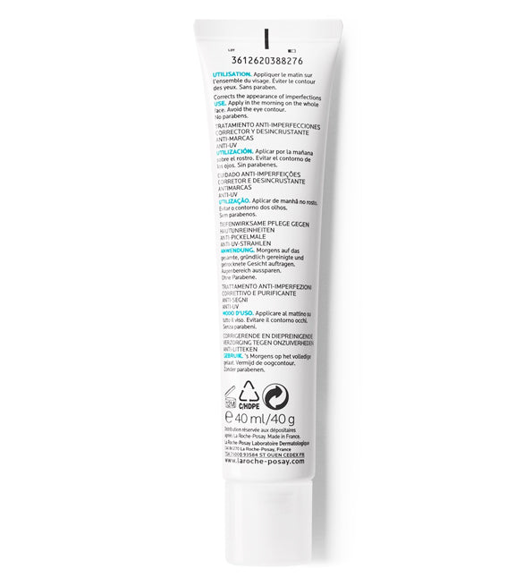La Roche-Posay Effaclar Duo+ Soin Anti-Imperfections SPF30 | Peau Grasse Acnéique | 40ml