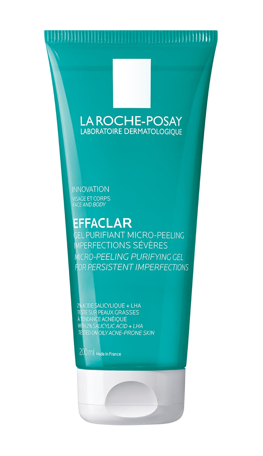 La Roche-Posay Effaclar Gel Purifiant Micro-Peeling | Peau Grasse Acnéique | 200ml