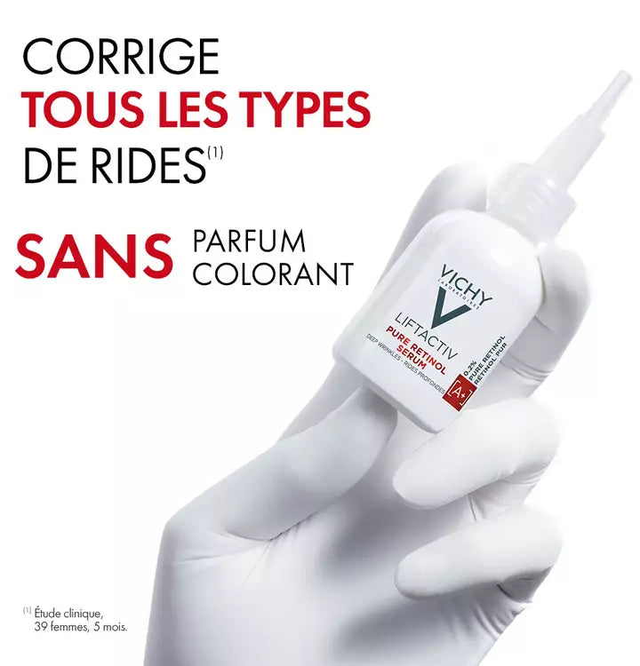 Vichy Liftactiv RETINOL Serum | Soin anti-rides | Tous types de peaux | 30ml