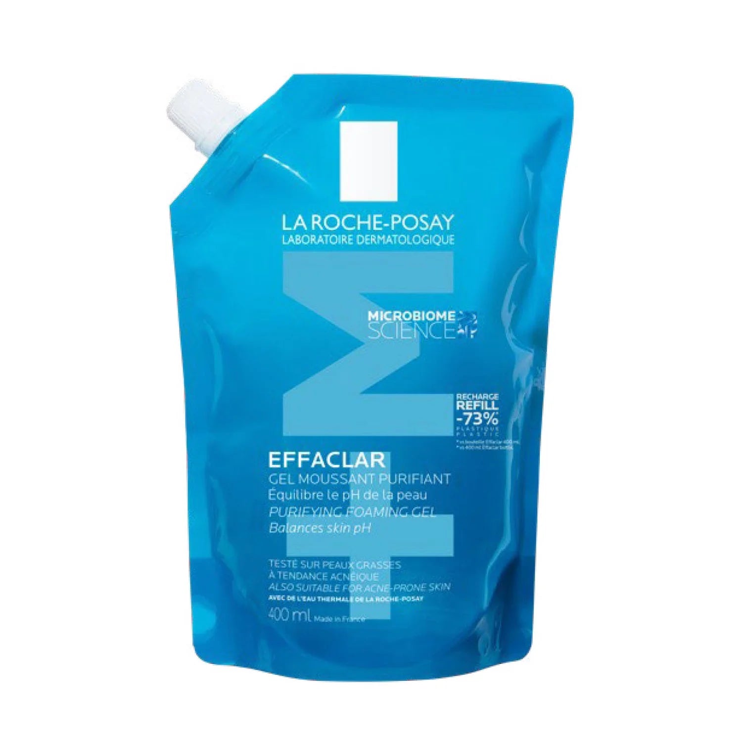 La Roche Posay Effaclar +M Gel Refill |Peaux grasses à tendance acnéique | Eco-recharge 400ML