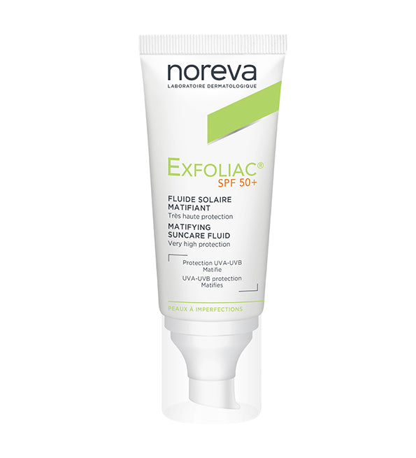 NOREVA EXFOLIAC FLUIDE SOLAIRE MATIFIANT SPF50+ 40ml