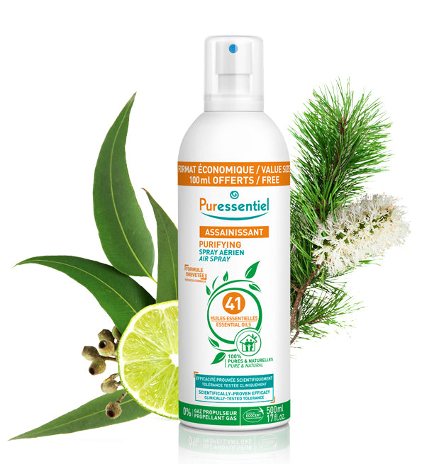 PURESSENTIEL ASSAINISSANT SPRAY AÉRIEN AUX 41 HUILES ESSENTIELLES 500 ML