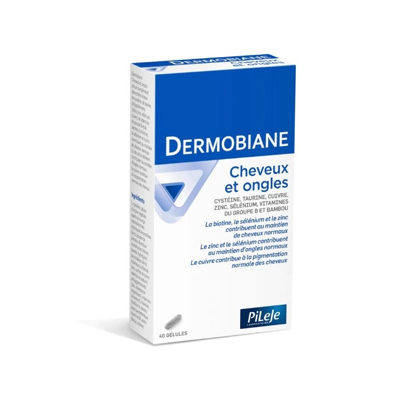 Pileje Dermobiane Cheveux et Ongles - 40 Gélules