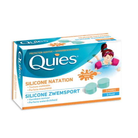 QUIES SILICONE NATATION ENFANT BTE 6 UNITÉS