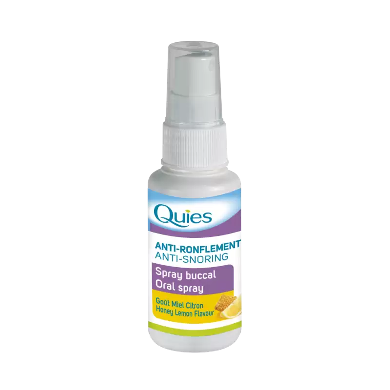 QUIES ANTI RONFLEMENT spray buccal goût Miel Citron | 70 ml