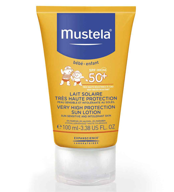 Mustela Lait Solaire Très Haute Protection SPF 50+ Waterproof - 100 ml