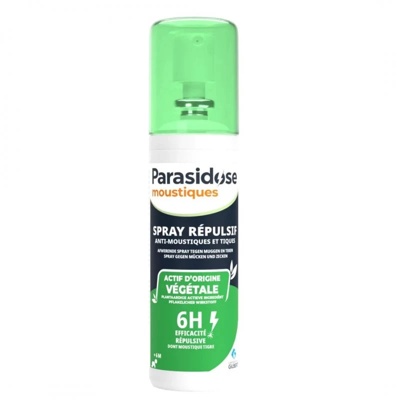 PARASIDOSE MOUSTIQUE SPRAY REPULSIF ANTI-MOUSTIQUE VEGETALE+6MOIS 100ML