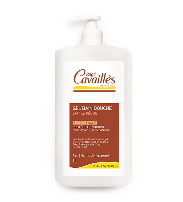ROGÉ CAVAILLÈS GEL BAIN DOUCHE – LAIT DE PÊCHE 1L