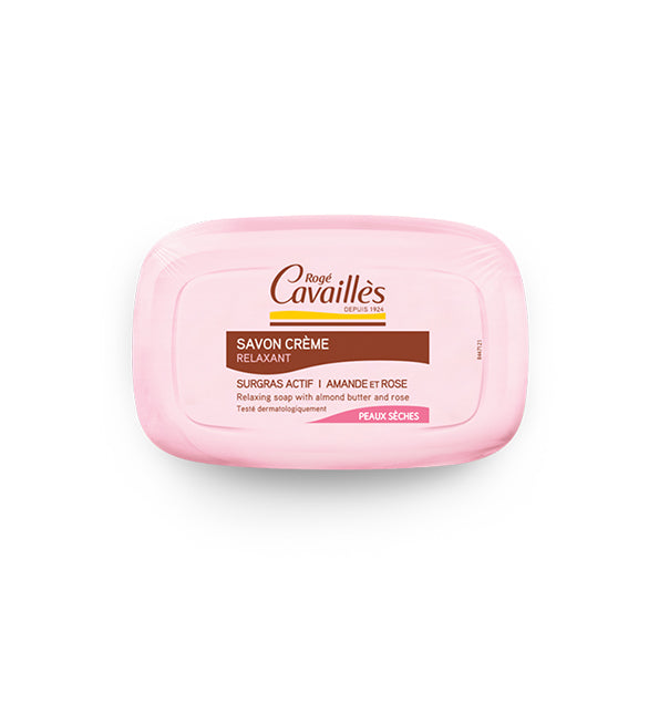 ROGÉ CAVAILLÈS SAVON CRÈME RELAXANT - AMANDE ET ROSE 115G