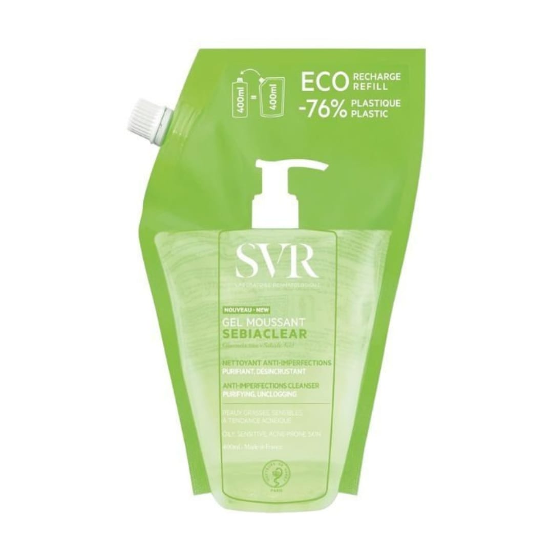 SVR SEBIACLEAR GEL MOUSSANT RECHARGE 400ML