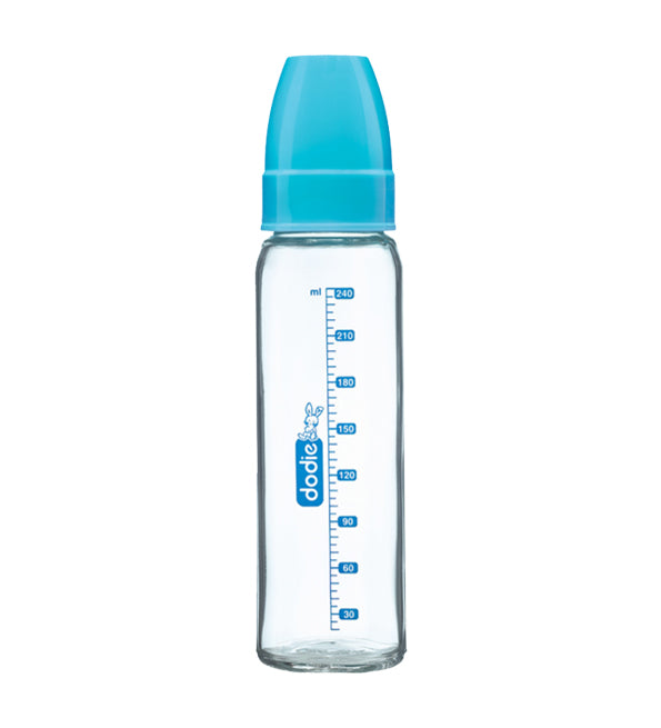 DODIE BIBERON COL ETROIT VERRE 240ML BLEU LAGOON