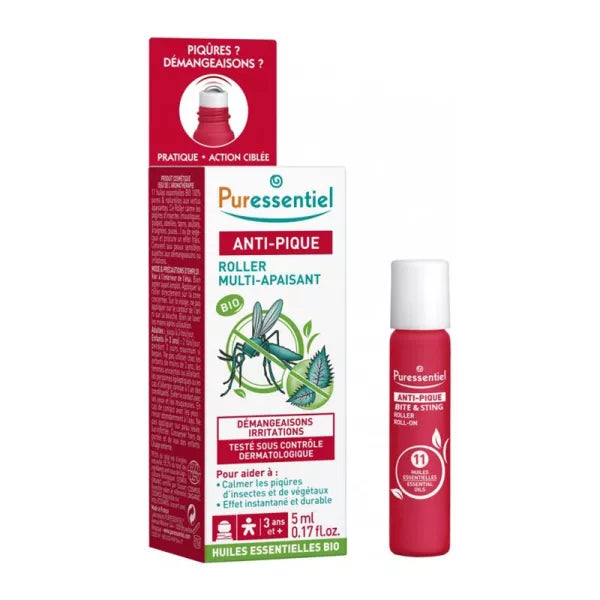 BDM PURESSENTIEL ANTI PIQUE ROLLER MULTI APAISANT 5ML