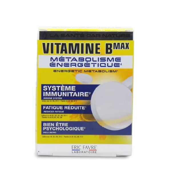 ERIC FAVRE VITAMINES B MAX METABOLISME ENERGETIQUE 60 COMPRIMES