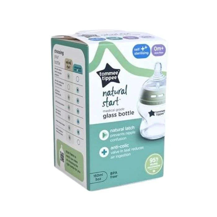 TOMMEE TIPPEE BIB NATURAL START EN VERRE 150ML