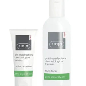 ZIAJA MED CREME ANTIBACTERIENNE ANTI-ACNE 50ML+TONER 200ML