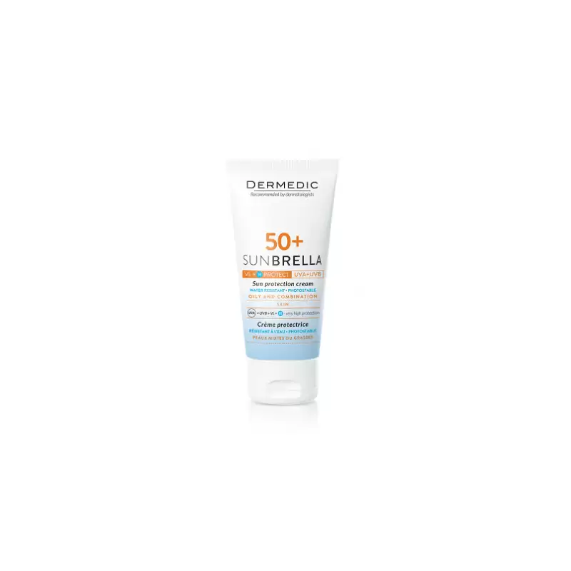 DERMEDIC SUNBRELLA crème solaire peaux grasses et mixtes spf 50+ | 50 ml