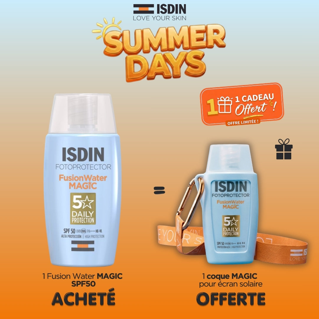 MAGIC INVISIBLE - Fotoprotector Fusion Water Magic SPF50 + Coque magic Offerte