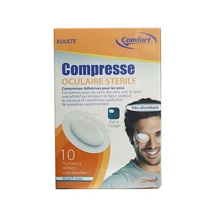 COMFORT COMPRESSE OCCULAIRE X 10 ADULT