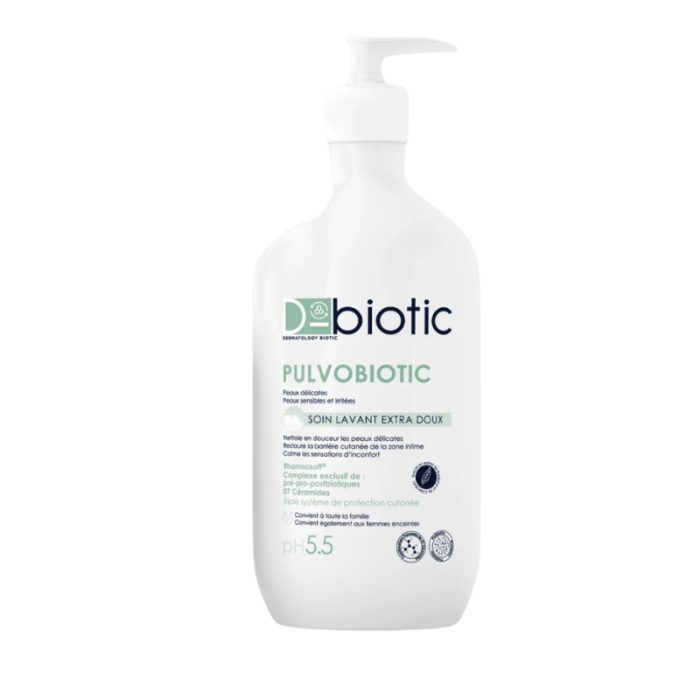 D BIOTIC PULVOBIOTIC SOIN LAVANT EXTRA DOUX PH 5.5 PEAU SENSIBLE IRRITE 500ML