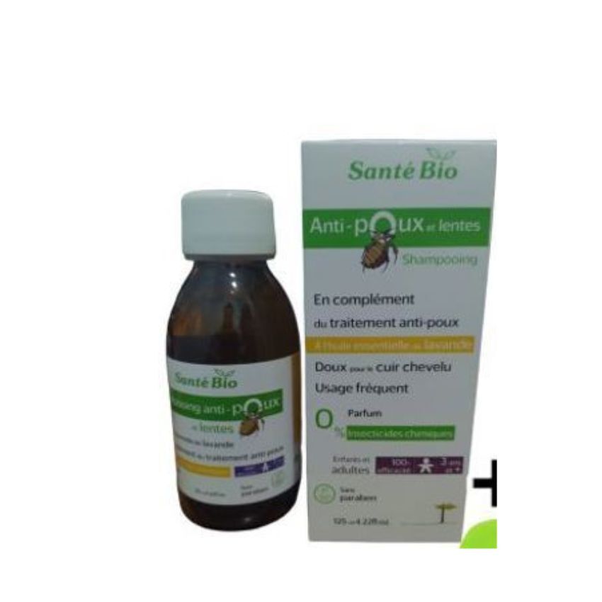 SANTE BIO - ANTI-POUX ET LENTES SHAMPOING 125 ML