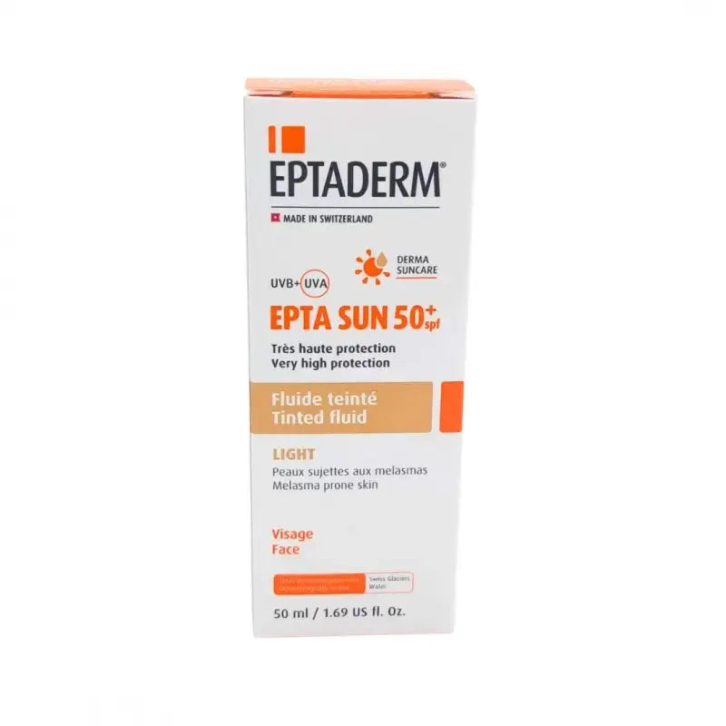 EPTADERM SUN 50+SPF FLUIDE TEINTE LIGHT