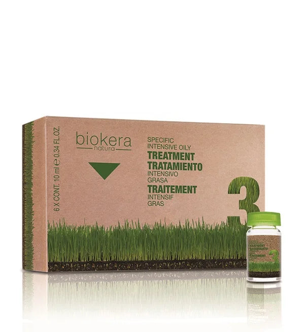 BIOKERA NATURE TRAITEMENT INTENSIF ANTI CHEVEUX GRAS 6AMP 10ML
