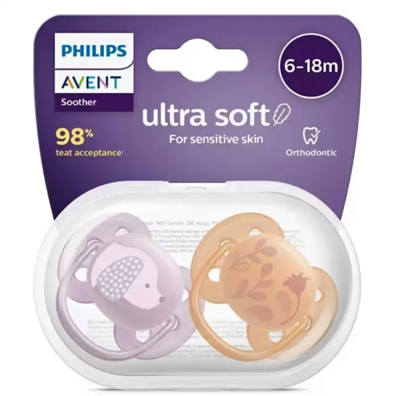 AVENT SUCETTE ULTRA SOFT 6-18 GIRL