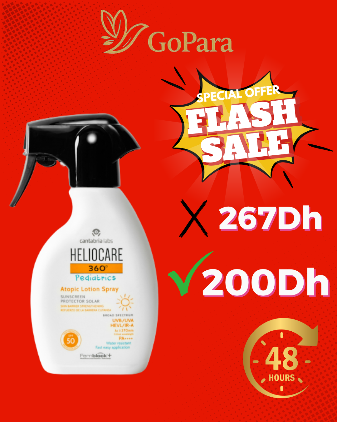 Heliocare 360º Pediatrics Atopic Lotion Spray SPF 50 | 250 ml