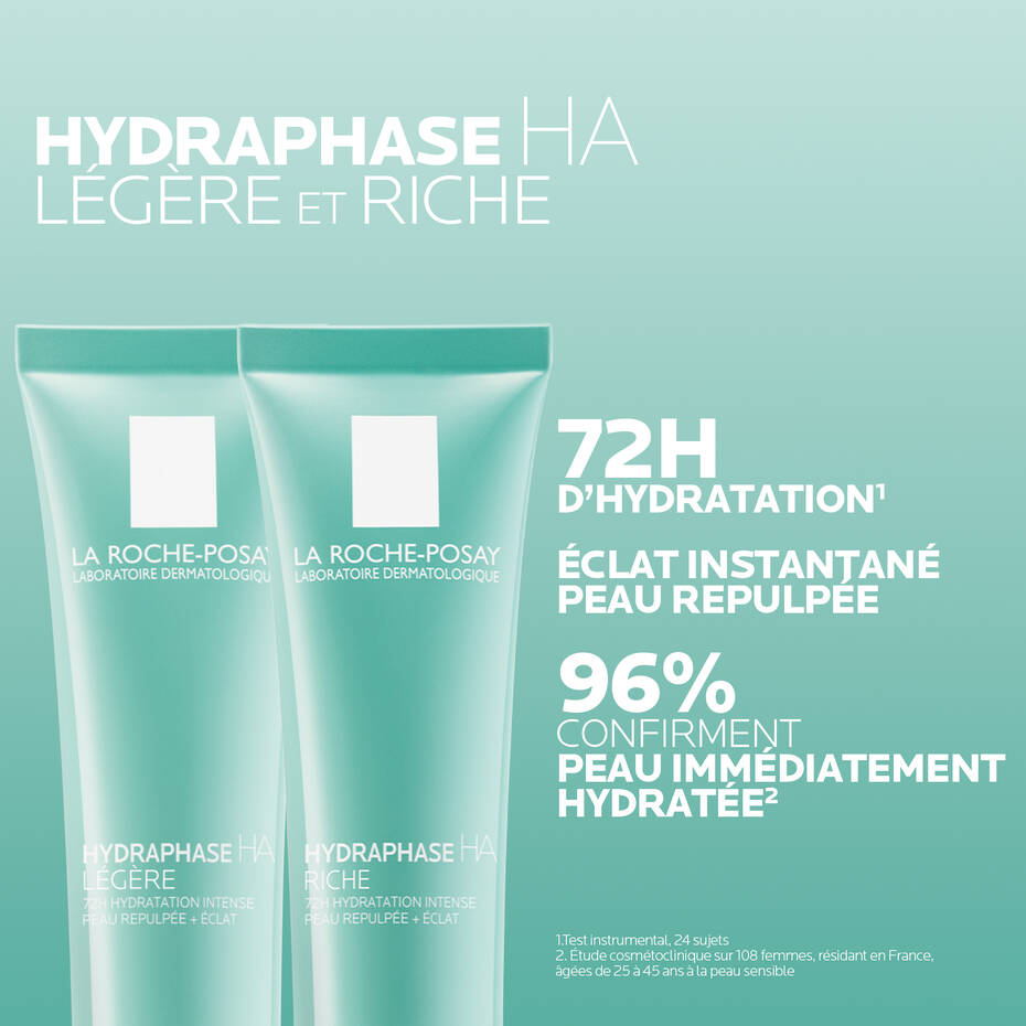 LA ROCHE POSAY Hydraphase HA Légère Crème Hydratante à l'acide hyaluronique