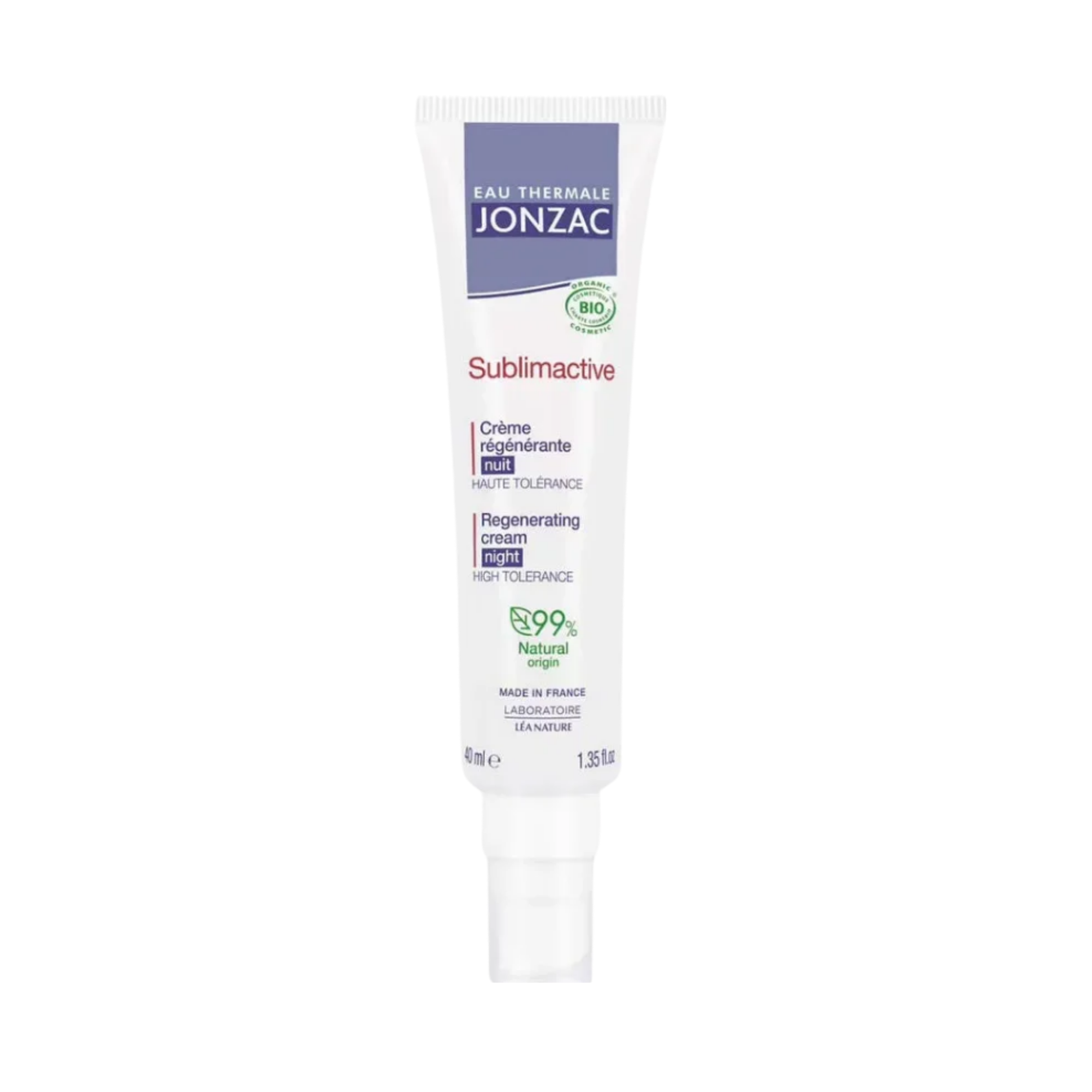 JONZAC SUBLIMACTIVE CREME REGENERANTE NUIT 40ML