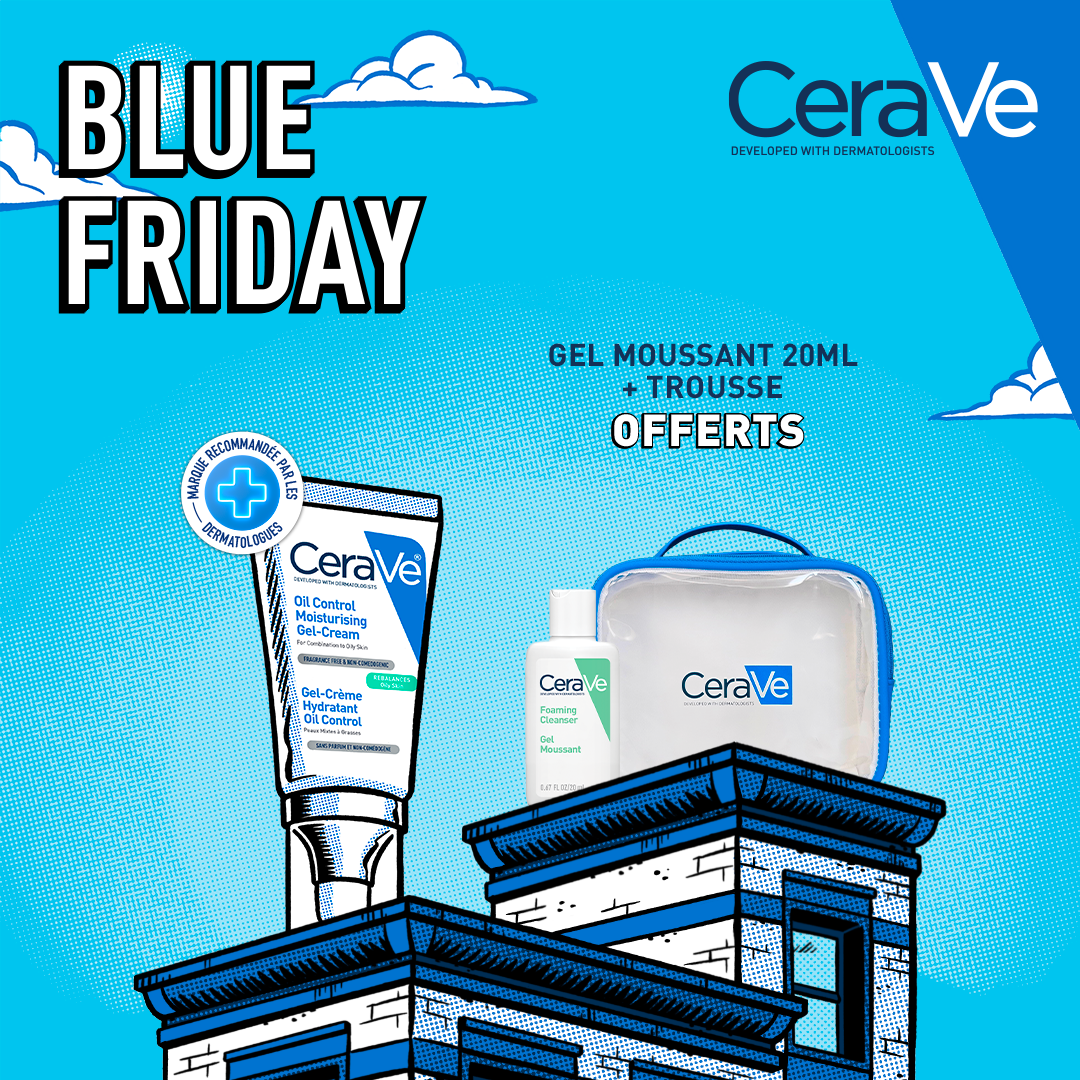 CeraVe Gel-Crème Hydratant Oil Control Visage Peaux mixtes à grasses | 52ML