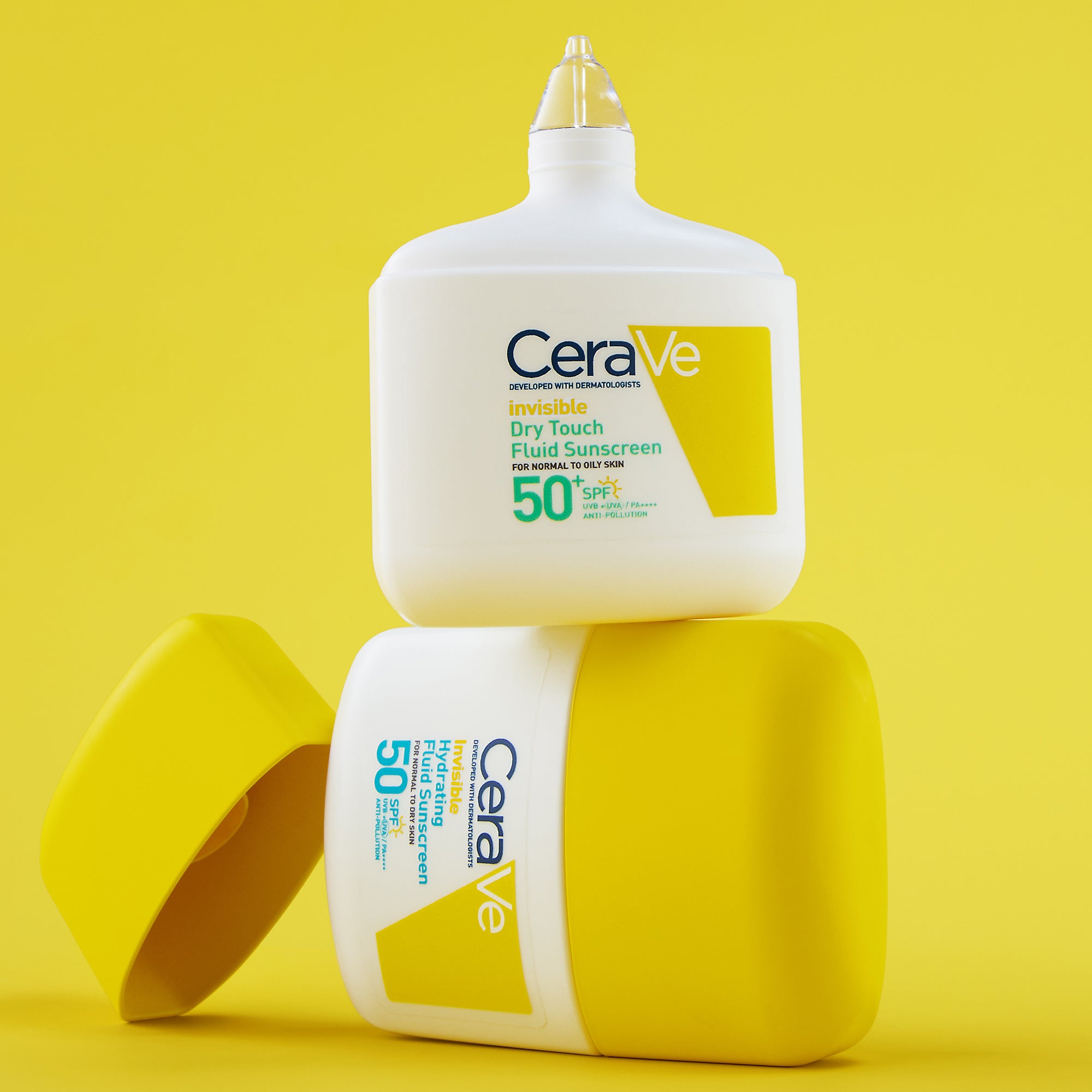 CERAVE Fluide Hydratant Invisible SPF50 | Peau Normale à Sèche | 50ml