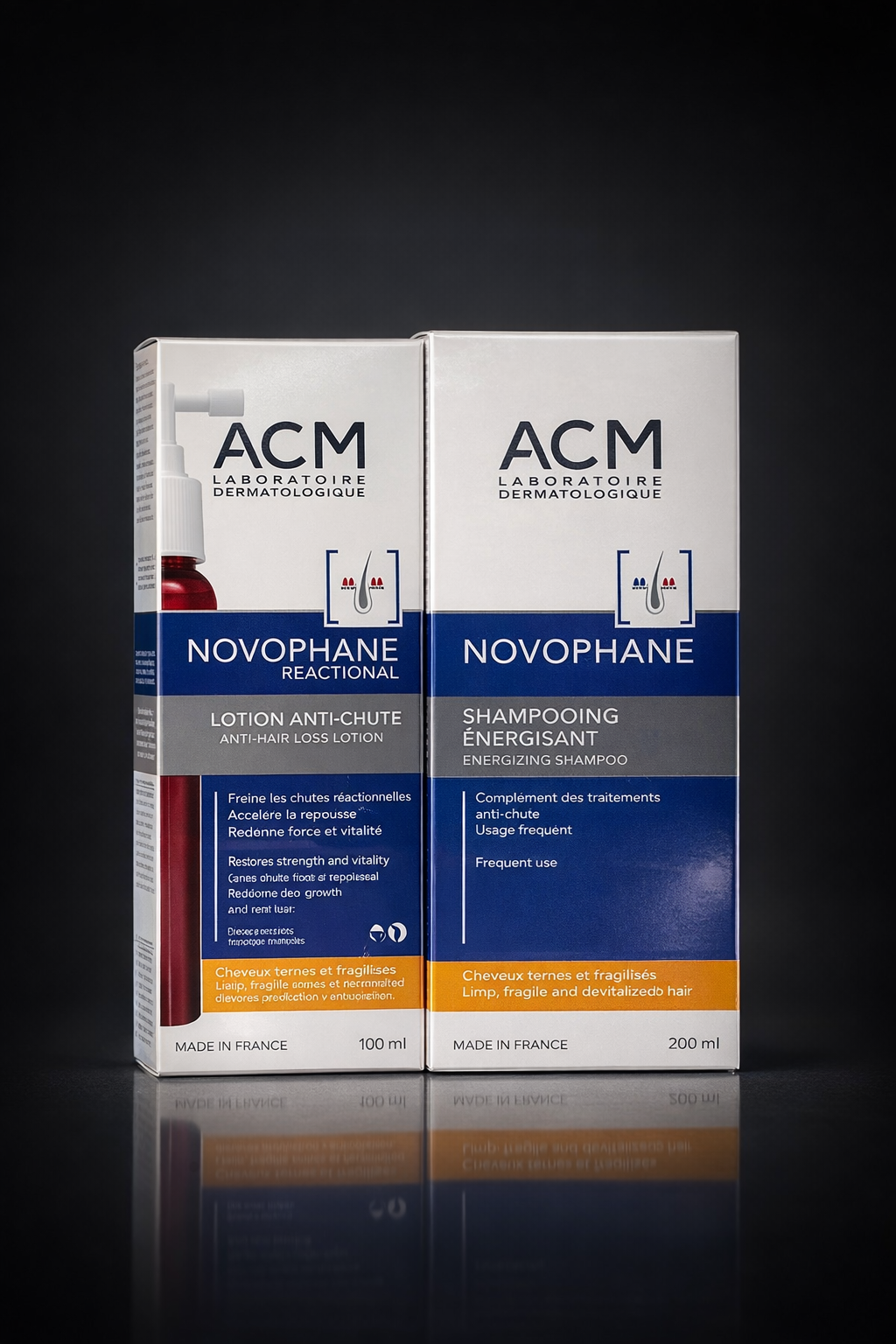 PACK DSB NOVOPHANE RECTIONAL LOTION 100ML + SHAMPOOING ENERGISANT 200 ML