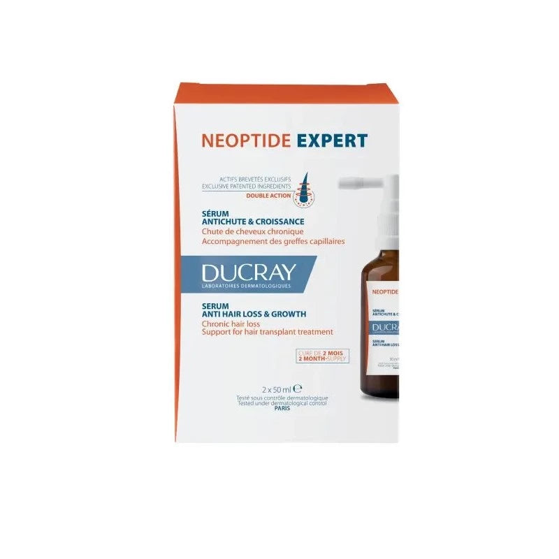 DUCRAY NEOPTIDE EXPERT Sérum Antichute & Croissance 2x50ml = Sac Offert