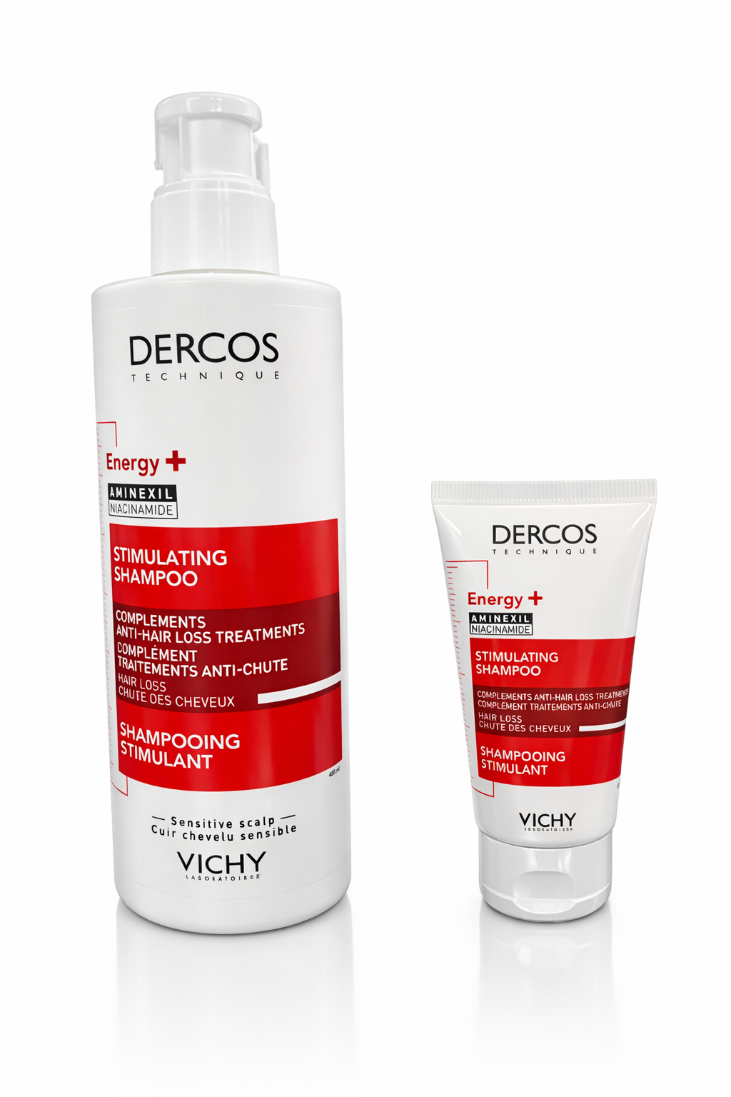 Vichy Dercos ENERGY+ Shampooing Stimulant Anti-Chute | 400ml + 50 ML OFFERTE