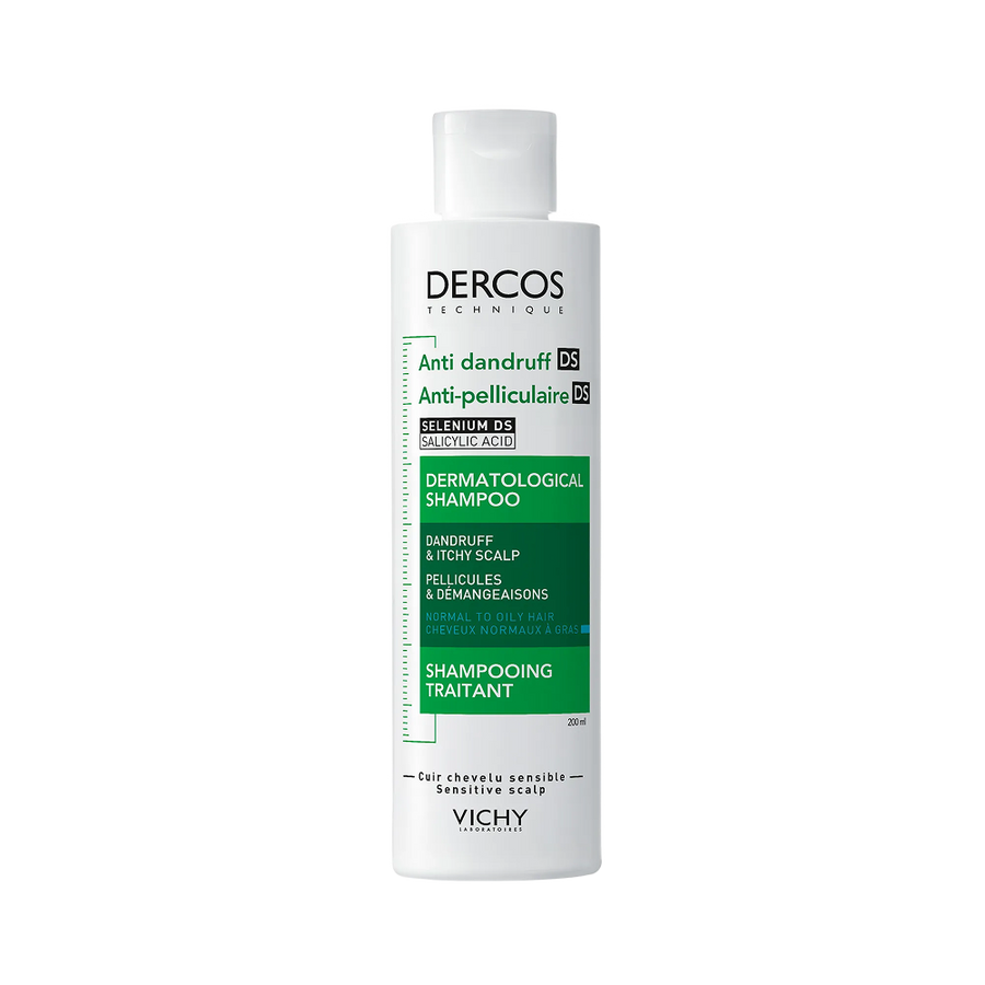 VICHY DERCOS SHAMPOIING ANTI-PELLICULAIRES DS GRASSES 200ML+50ML OFFERTE