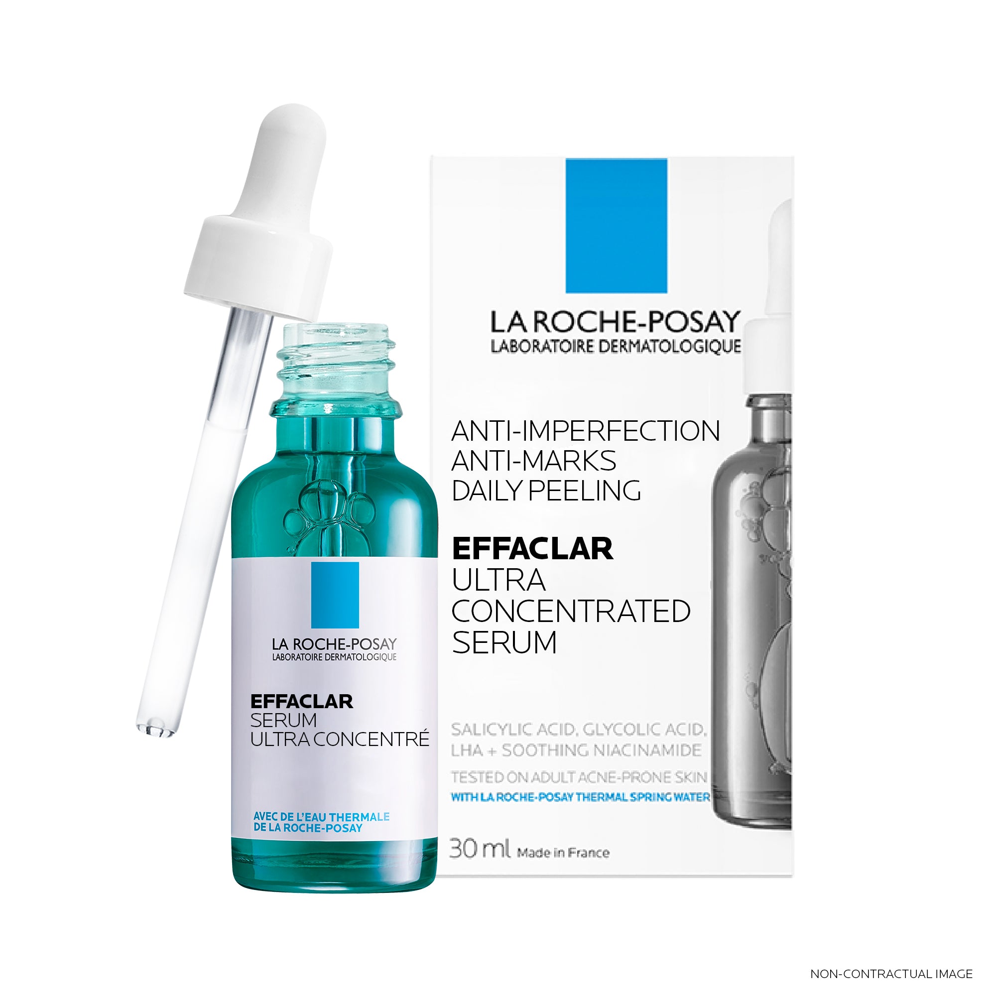 La Roche-Posay Effaclar Sérum à l'acide Salicylique Ultra Concentré | Peau à tendance acnéique | 30ml