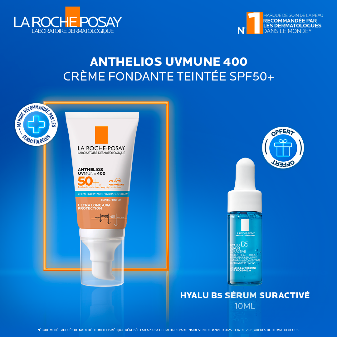 Offre La Roche-Posay : Crème Fondante Teintée +Hyalu B5 Offert