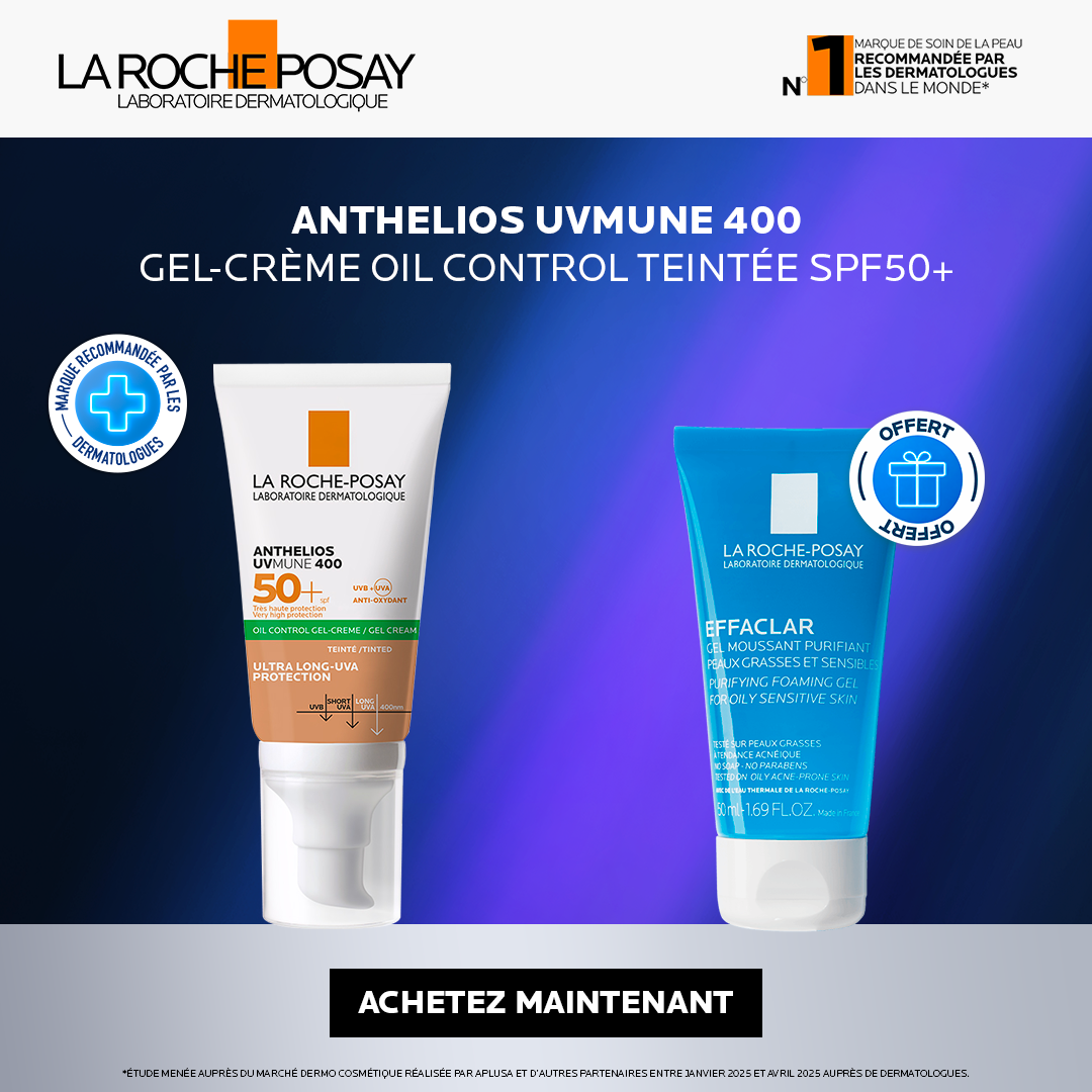 Offre Exclusive – Anthelios Oil Control Teinté + Effaclar Gel moussant
