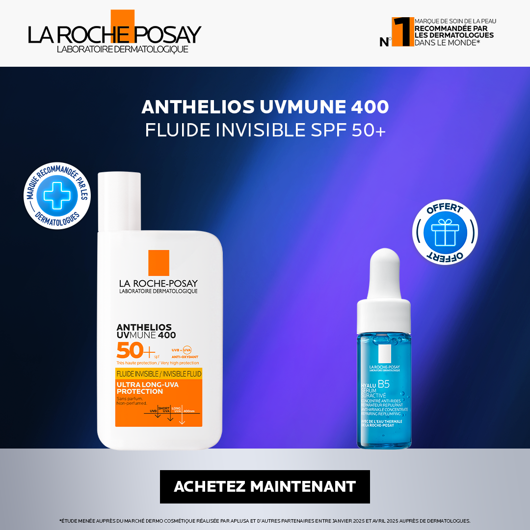 Offre Ramadan La Roche-Posay : Anthelios Fluide Invisible + Sérum Vitamine C12 10ml OFFERT