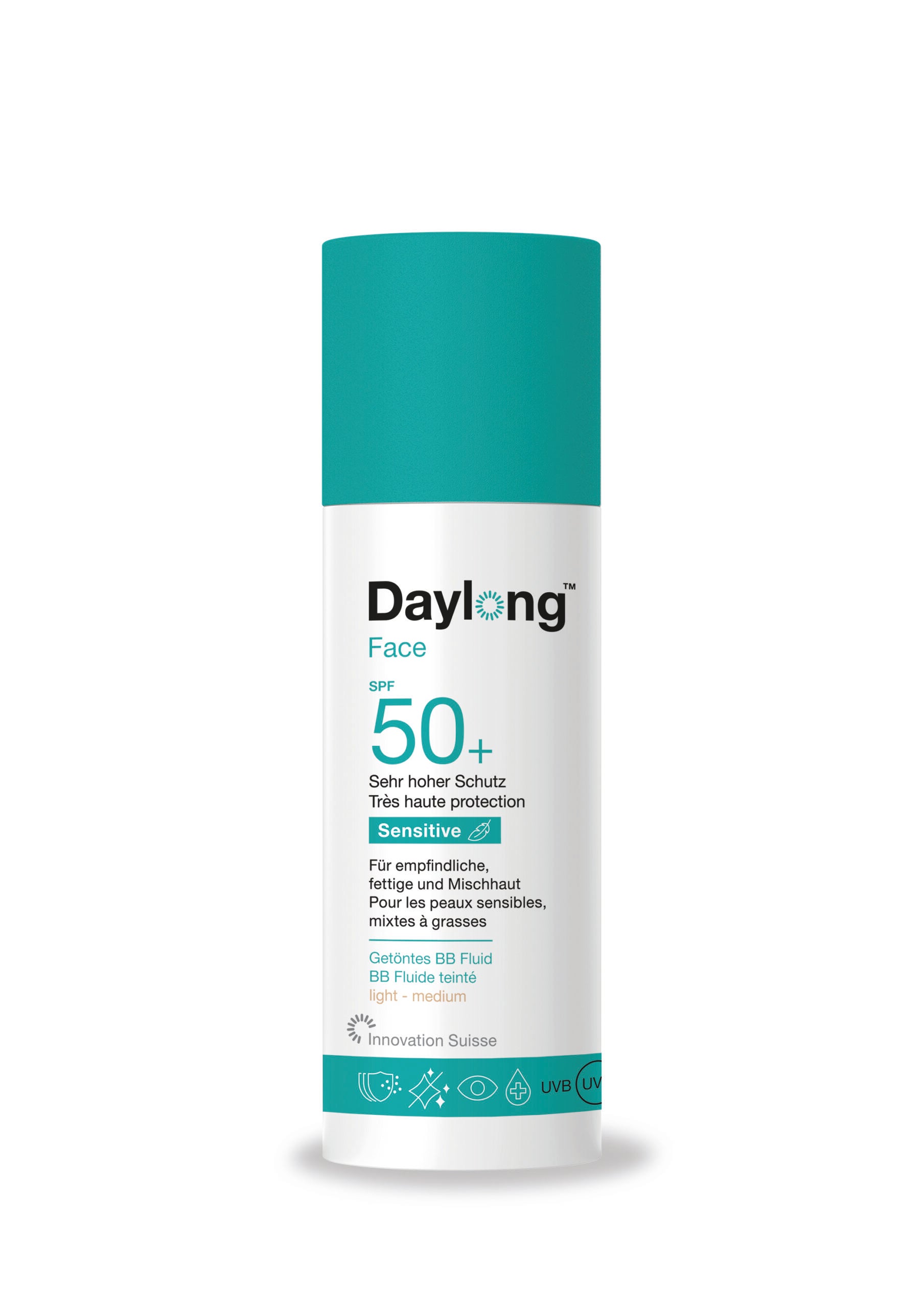 DAYLONG FACE SENSITIVE BB FLUIDE TEINTE SPF 50+ 50 ML