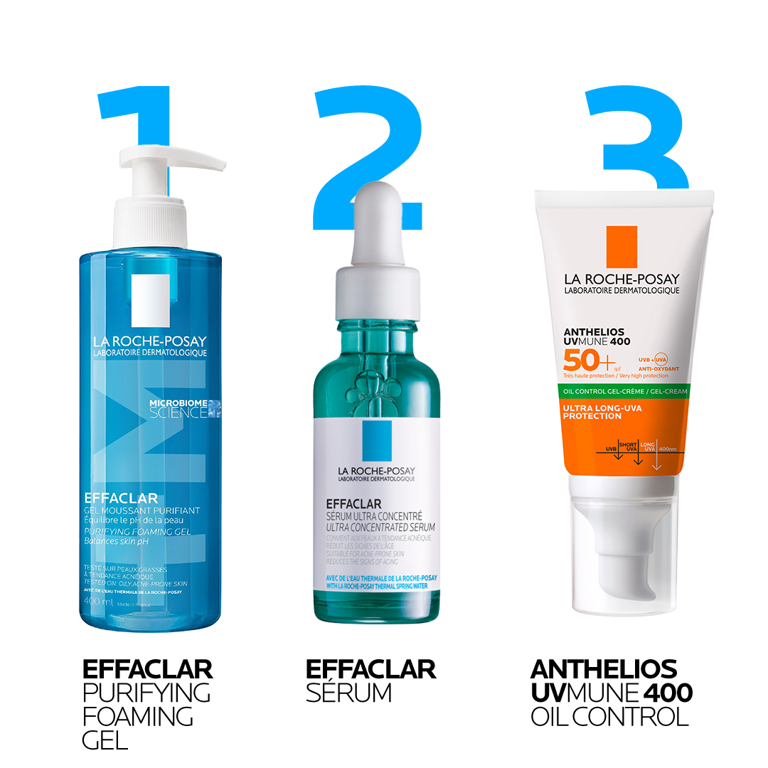 La Roche Posay Effaclar +M Gel Moussant Purifiant Nettoyant |Peaux grasses à tendance acnéique | 400ML