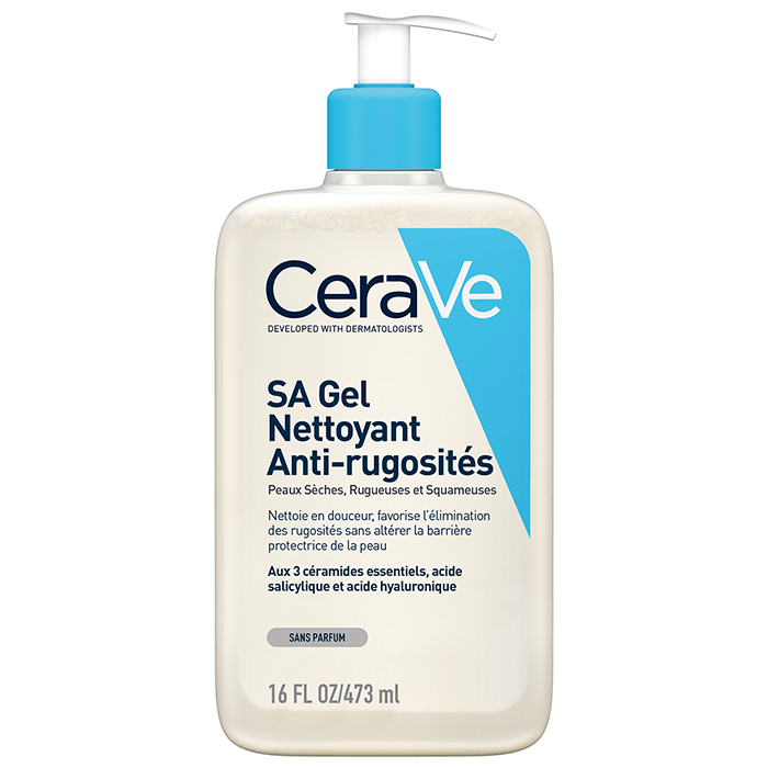 CeraVe SA Gel Nettoyant Anti-Rugosités | Peau Sèche Et Rugueuse | 473ml