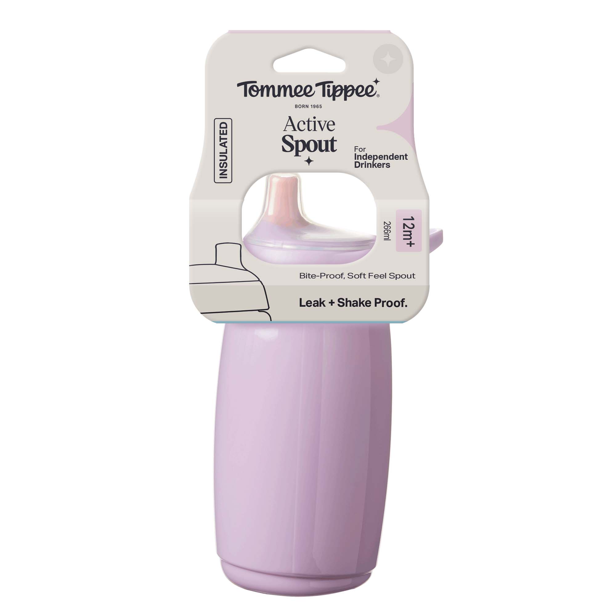 TOMMEE TIPPEE GOBLET BEC ACTIVE SPOUT 12M+ 266ML(mauve)