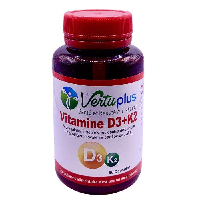 VERTUPLUS VITAMINE D3+K2 50CPS