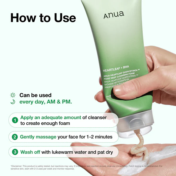 HEARTLEAF ǪUERCETINOL CLEANSING FOAM 150ML_GLB